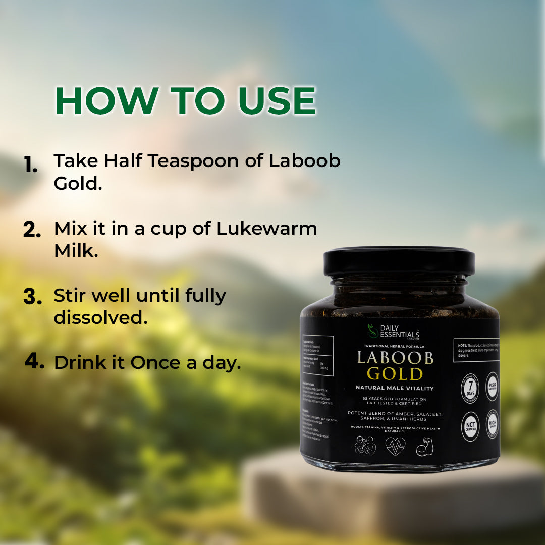 Laboob Gold natural male wellness formula honey based