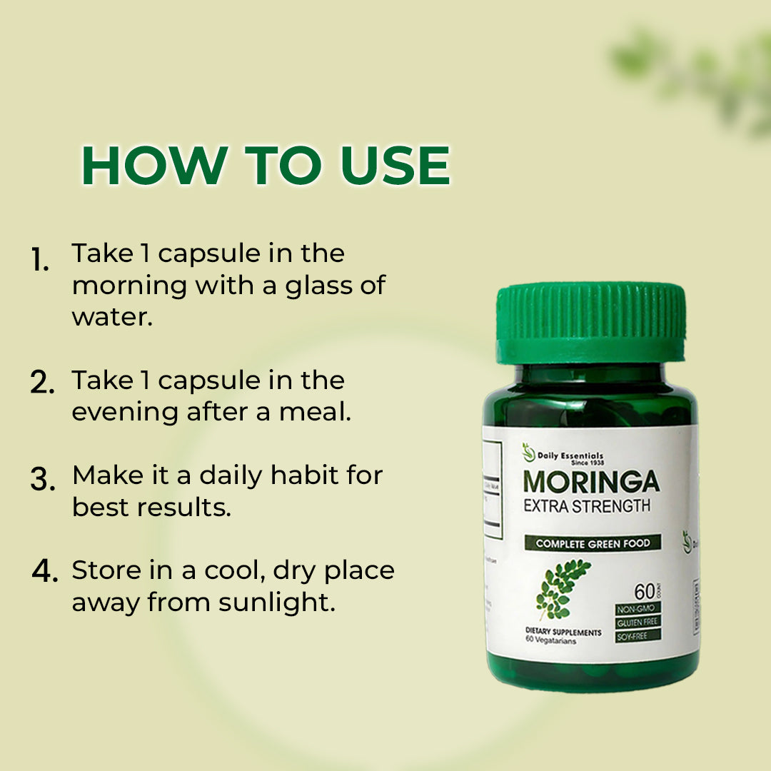 Moringa Capsule Extra Strength Daily Essentials