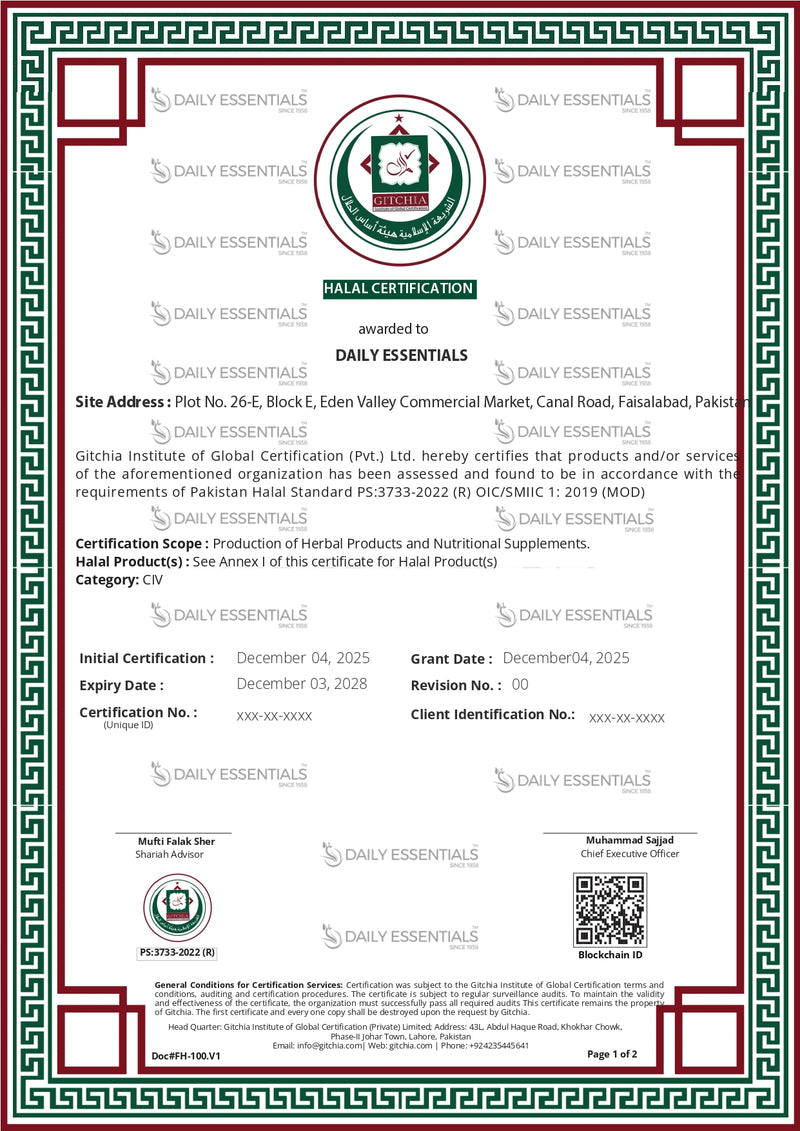 Certified For Halal Products