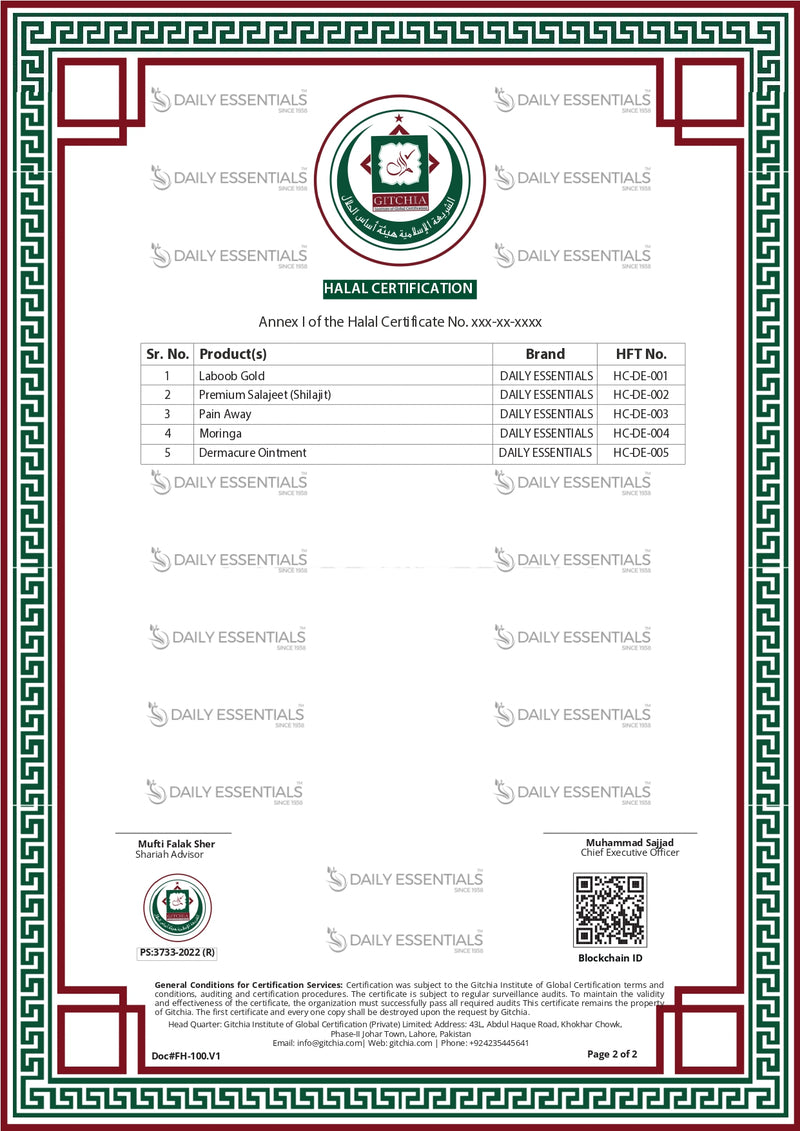 Annex | of Halal Certificate