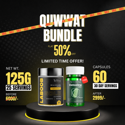 Laboob Gold + Free DetoxOne360 — Complete Male Wellness & Detox Combo