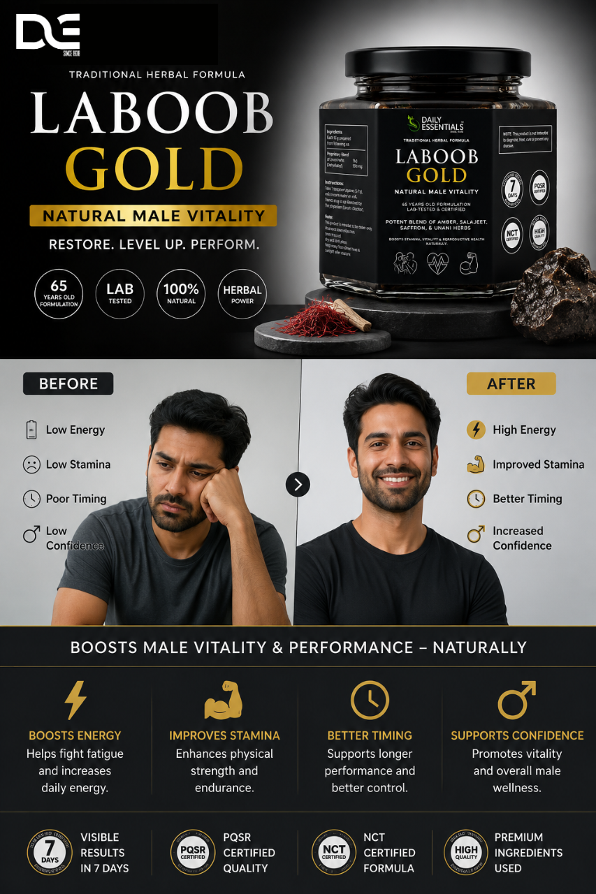 Laboob Gold + Free DetoxOne360 — Complete Male Wellness & Detox Combo