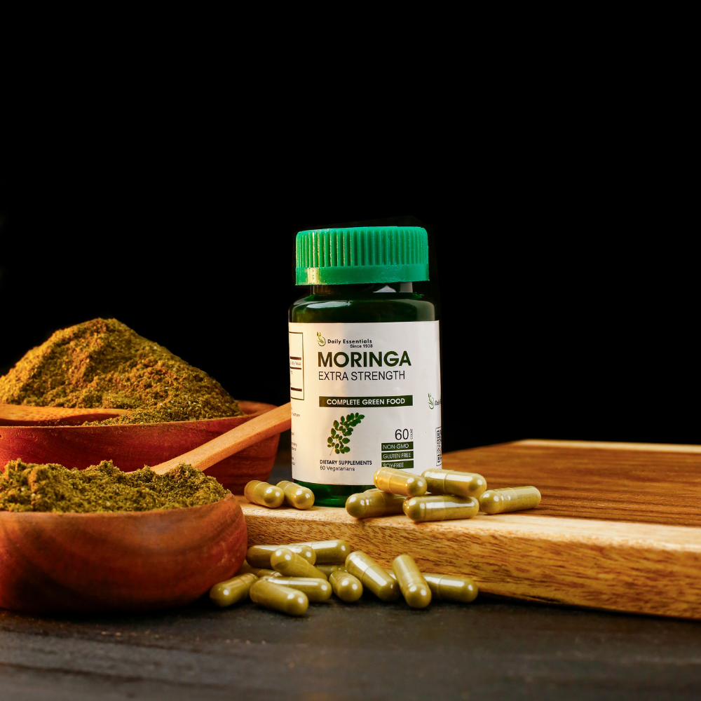 Moringa capsules for metabolism and wellness