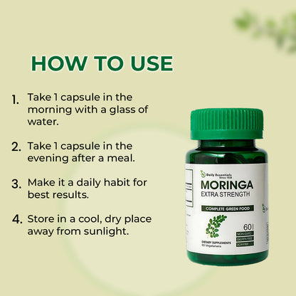 Moringa Capsule Extra Strength Daily Essentials