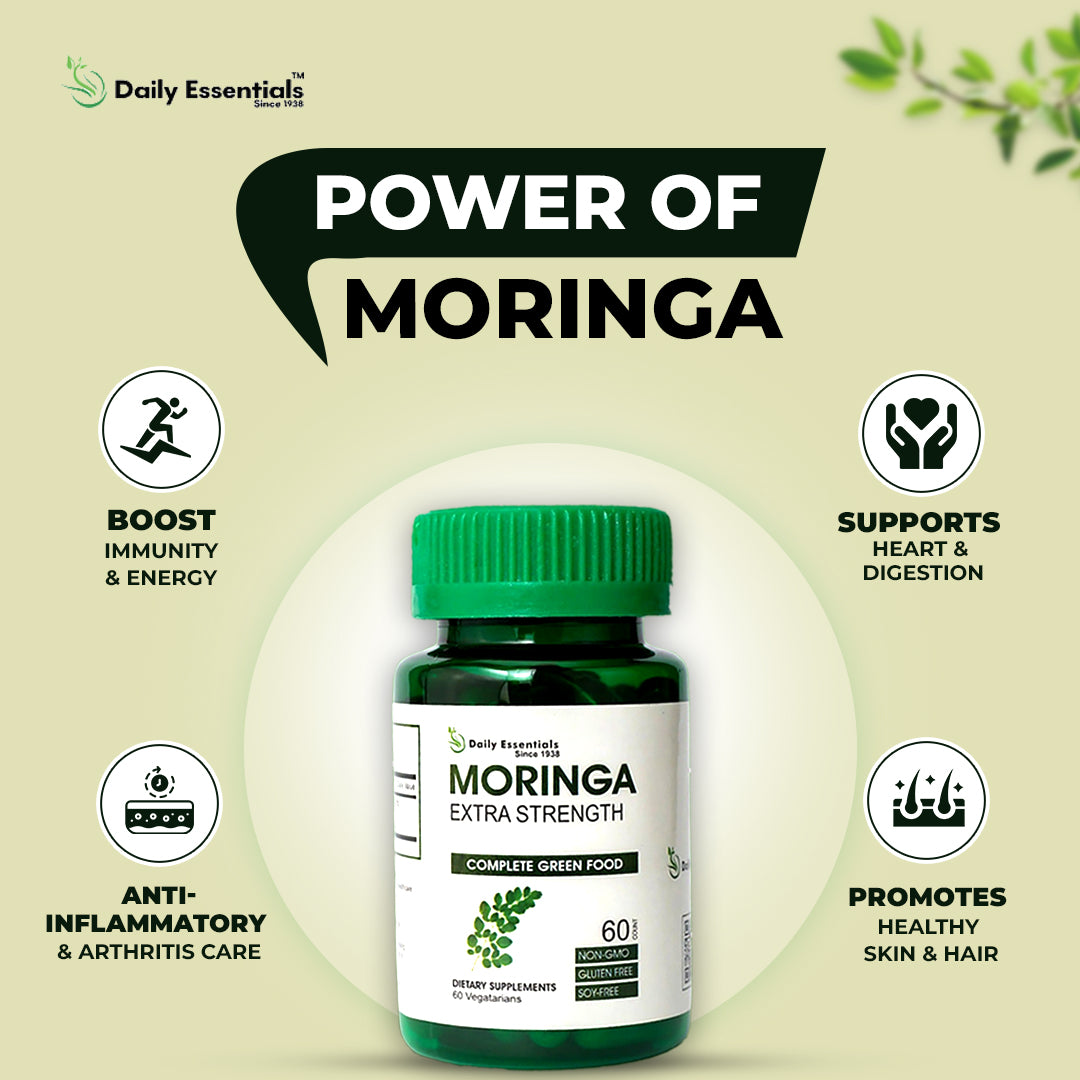 Morning capsule benefits moringa extra strength