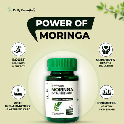 Morning capsule benefits moringa extra strength