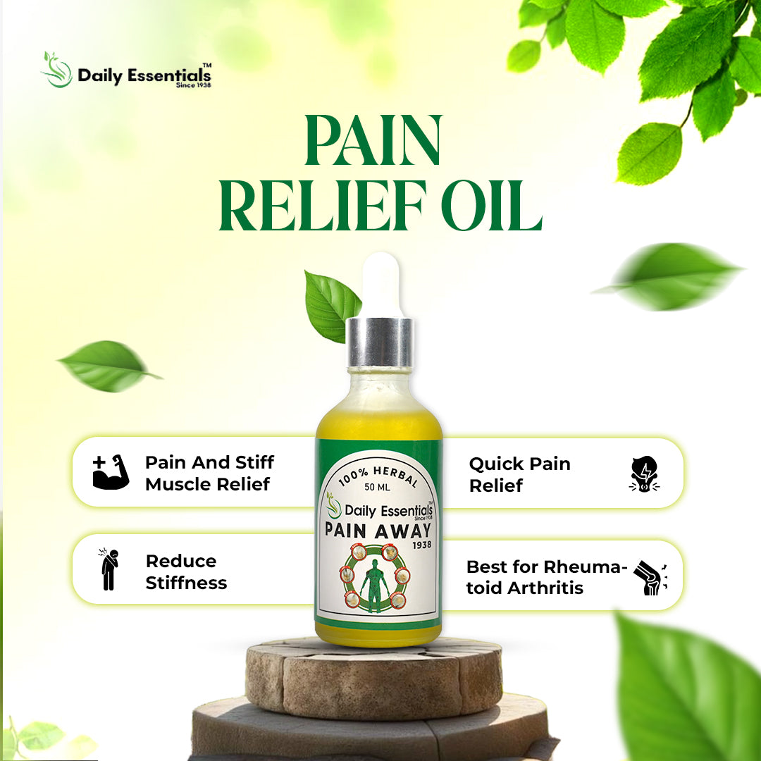 Herbal pain relief oil for arthritis and stiffness